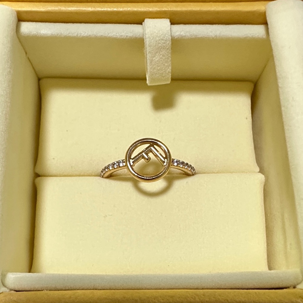 Authentic F is Fendi Fashion Jewelry Ring